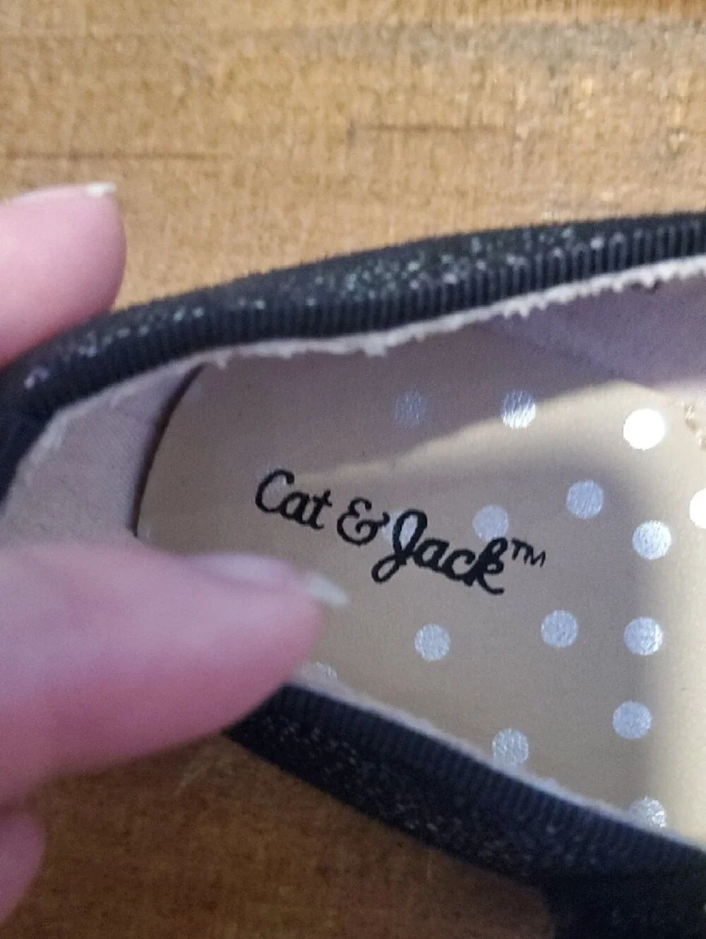 Cat & Jack Girls' Sparkle Mary Jane Shoes - Black Glitter